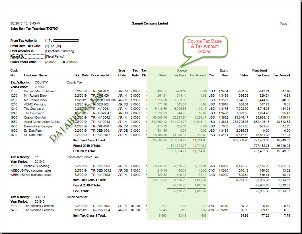 TAX TRACKING FEB 15