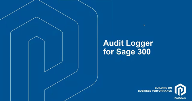 auditLogger for Sage300