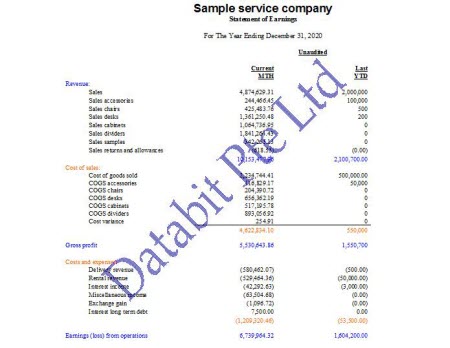 FR Income Statement