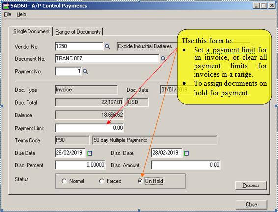 Control Payments